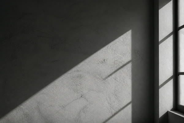 Brush strokes of fresh limewash drying unevenly on an old wall